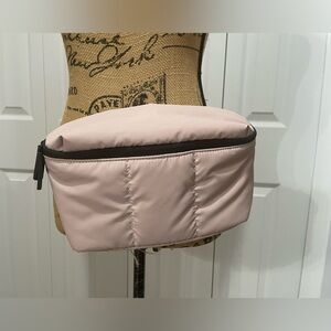 Calpak Pink Quilted Adjustable Belt Bag